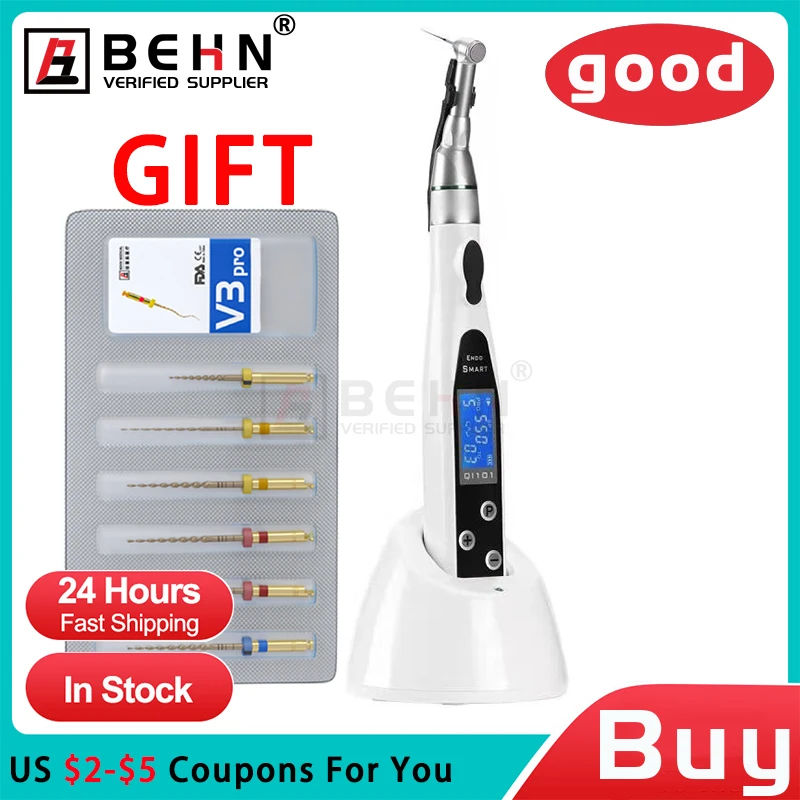 

dental endomotor Dentistry Equipment Endodontic Rotary Instruments Endo Smart Wireless Endo Motor with 5pcs niti files