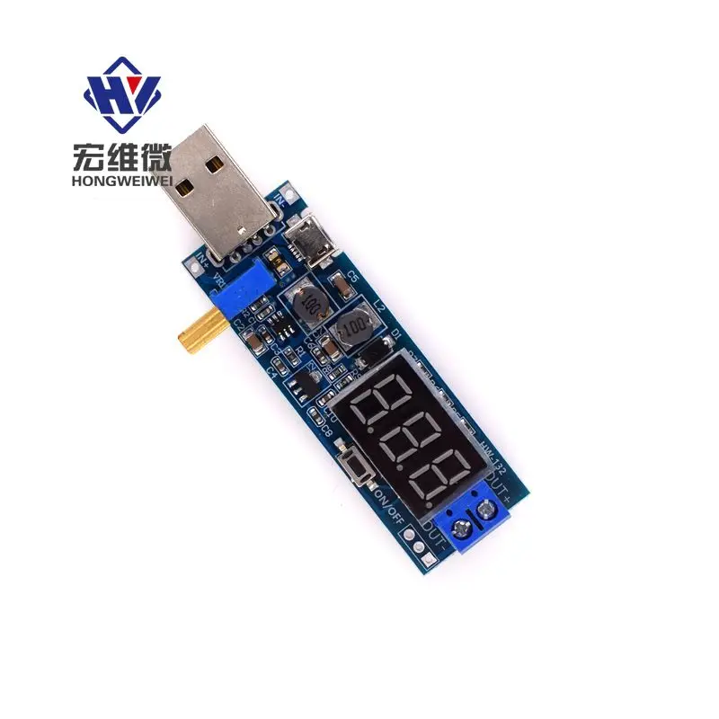 

DC-DC 5V To 3.5V/ 9V/12V LCD USB Step UP/Down Desktop Power Supply Module Adjustable Boost Buck Converter Voltmeter Out 1.2V-24V