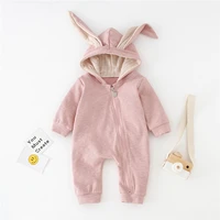baby boy girl rompers newborns cotton clothes kid spring autumn climbing jumpsuit cute hooded toddler outerwear clothing 0 18m