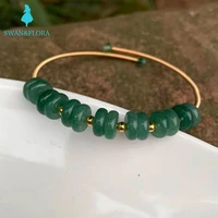 natural dongling jade handmade bracelet bangle gem lucky bracelet charm jewelry