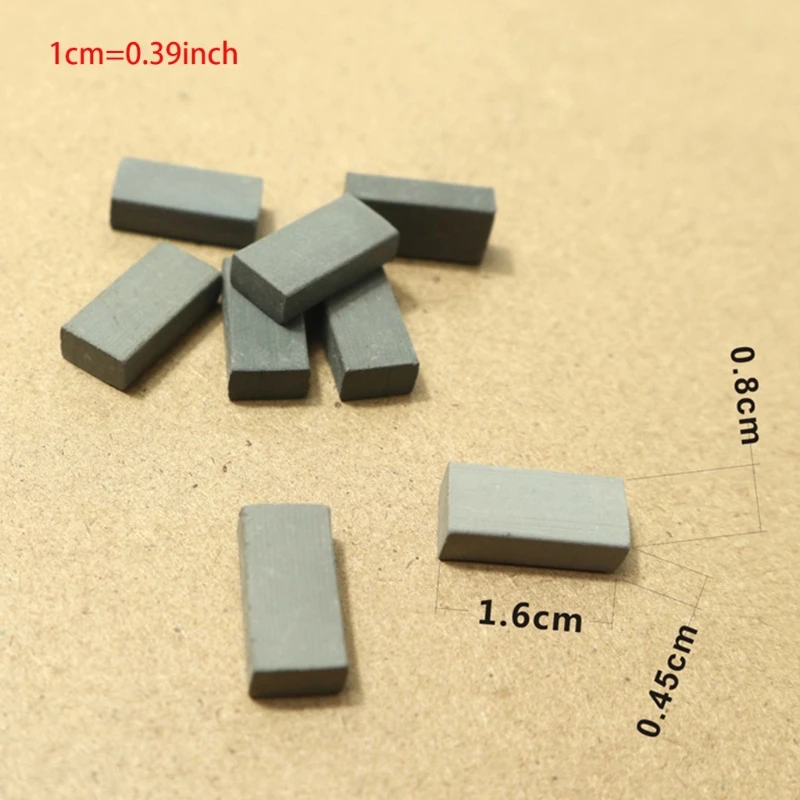 

100pcs 1/16 Miniature Simulation Brick Diy Sand Table Diorama Landscape SceneryDiy Model Kits For Kids