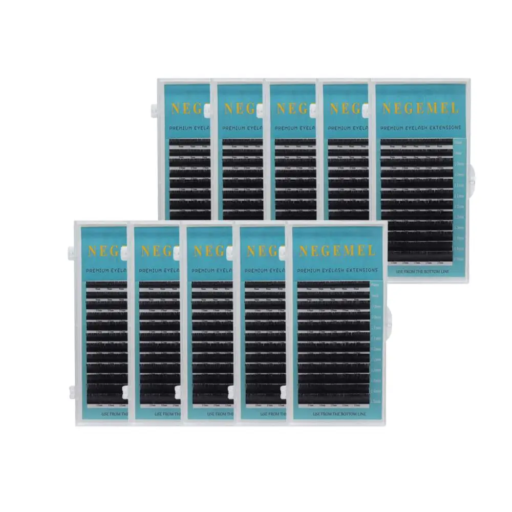 

Ресницы норковые классические ультратонкие мягкие для наращивания, 10 лотков, подходят для объема, для грифтинга, профессионального использ...