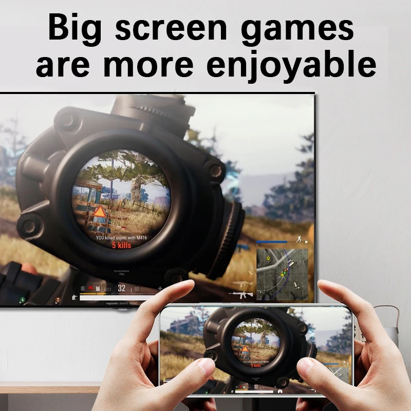 Unnlink беспроводной зеркальный литой HDMI-совместимый или тип C Ключ-дисплей для ios TV