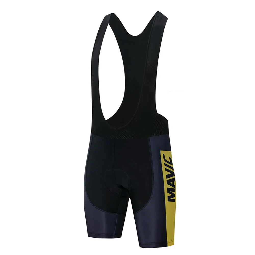 Cycling shorts Новые летние велосипедные Джерси наборы Мужская MTB MAVIC Команда Одежда Велоспорт короткий рукав Джерси комплект/Bib велосипедные комплекты/брюки 19D гель - Цвет: Cycling shorts