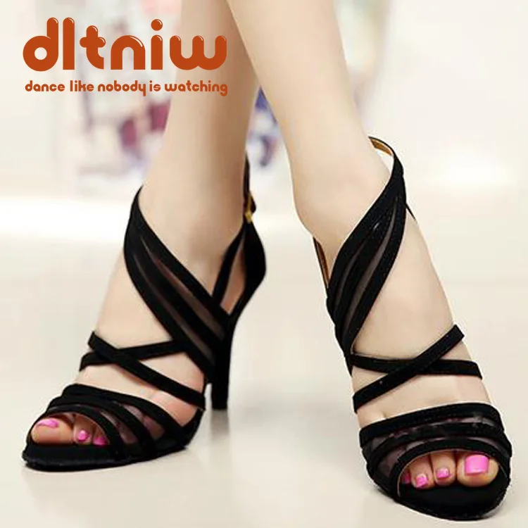 Женские атласные туфли для бальных танцев на высоком каблуке мягкие и удобные