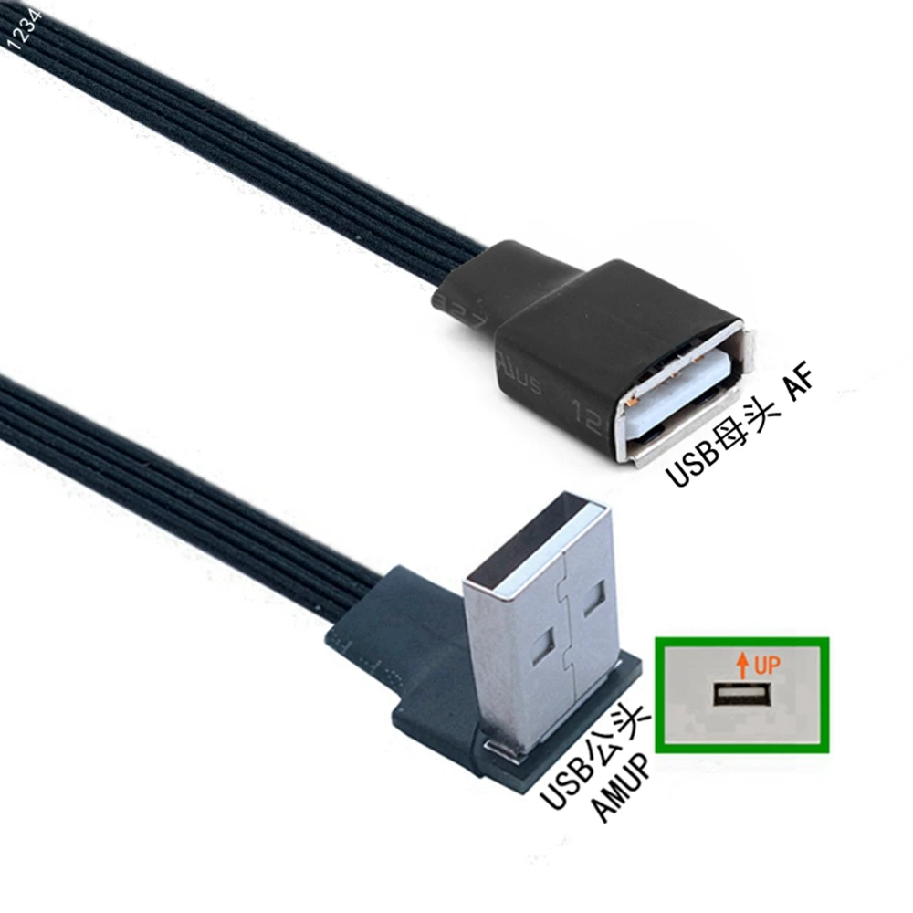 Удлинительный Кабель USB 2 0 A гнездовая панель крепление к мужчине справа слева