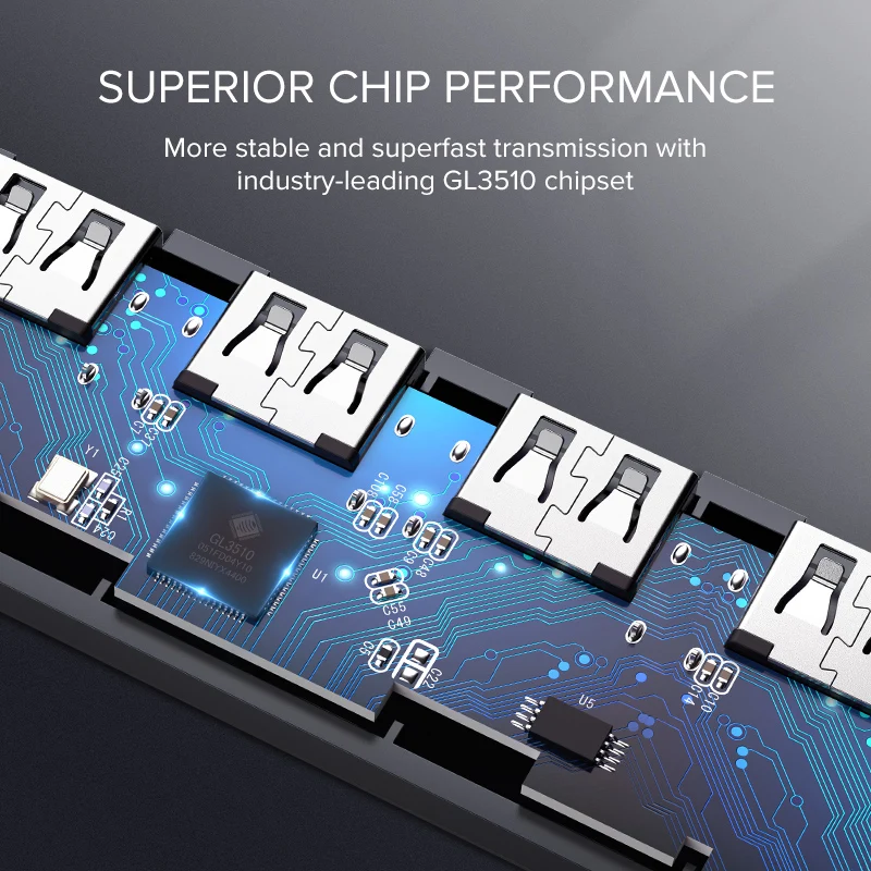 Ugreen Multi USB 3.0 HUB Splitter 4 порта с Micro charge для MacBook Surface Pro Computer Accessories | Компьютеры и офис