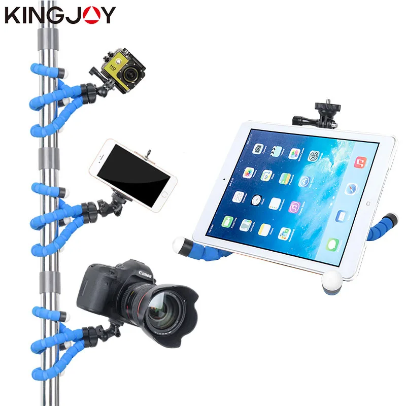 Kingjoy официальный KT-600S мини-штатив Осьминог Para Movil гибкий держатель мобильного телефона для телефона камеры смартфона Gopro стенд