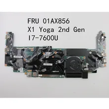 Original Laptop Lenovo ThinkPad X1 Yoga 2nd Gen I7-7600U 16GB  Motherboard  FRU 01AX856 01LV173 5B20V13746
