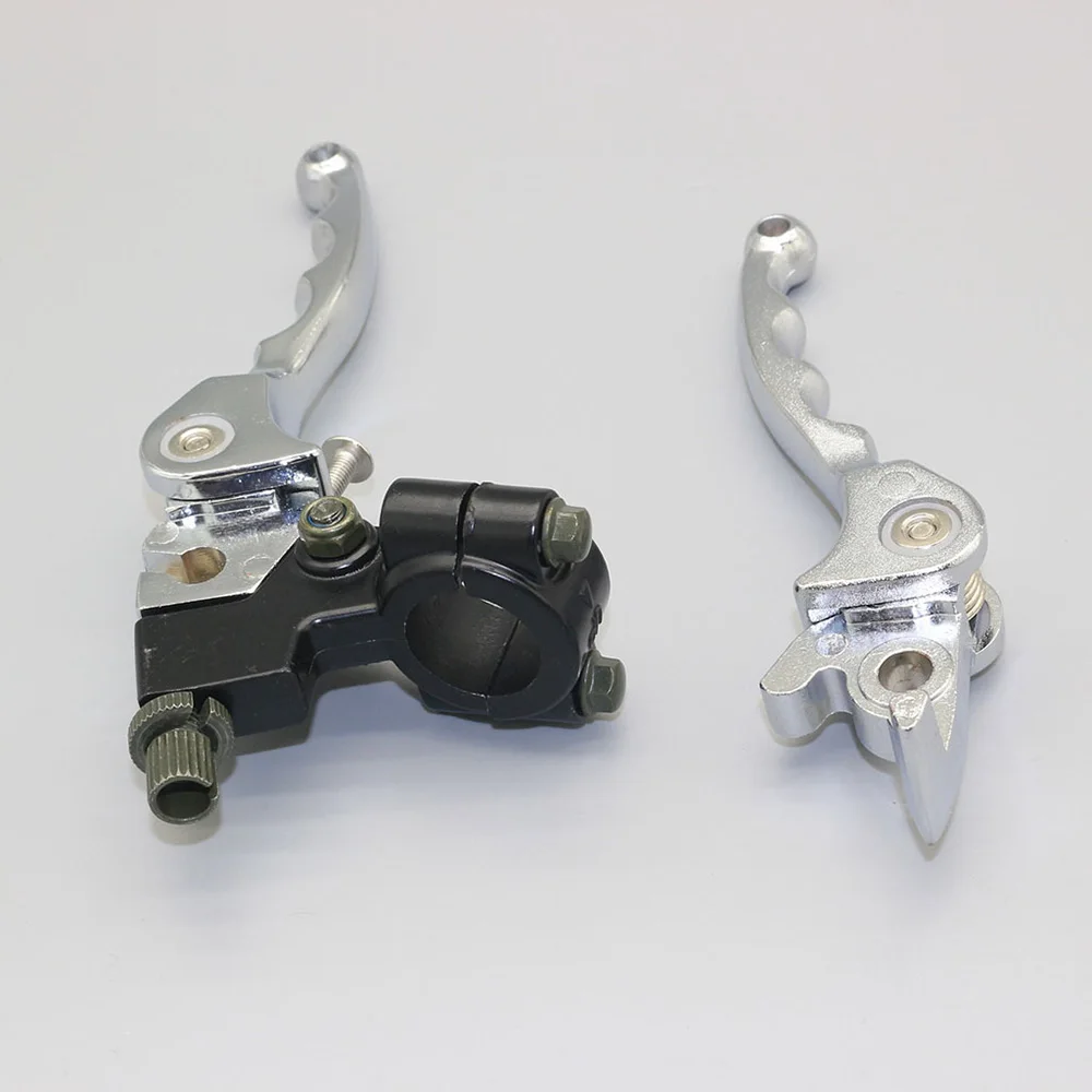 

1Pair alloy brake level performance dirt bike brake level for 140cc 125cc 110cc BOSUER CHROME FOLDING CLUTCH BRAKE LEVERS SET