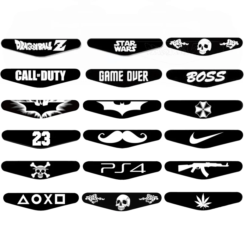 40PCS Популярный на заказ 40 шт. для PS4 игровой светильник Виниловые наклейки Наклейка светодиодный светильник для Playstation 4 PS4 PRO тонкий контроллер - Color: 40PCS
