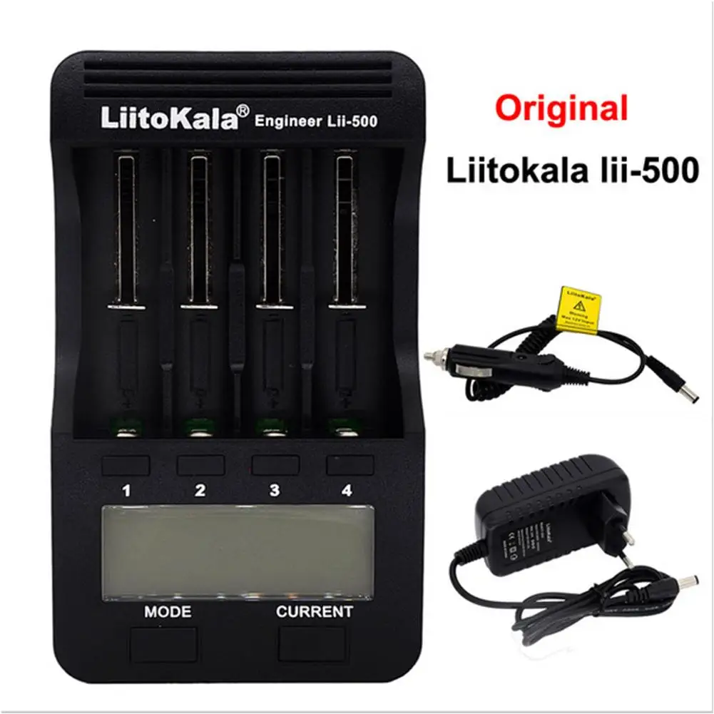 

Liitokala Lii-500 Lithium Battery Charger LCD Display 18650/26650 Speedy Rechargeable Lithium Battery Charger