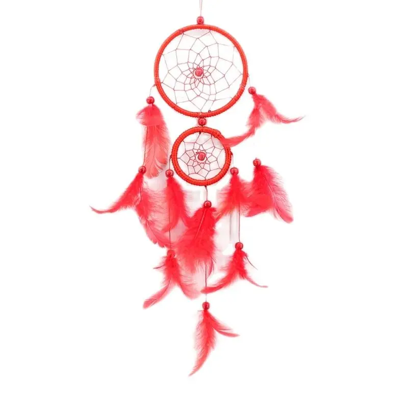 Перо ремесла Ловец снов ручной работы в стиле ретро для женщин из ротанга С