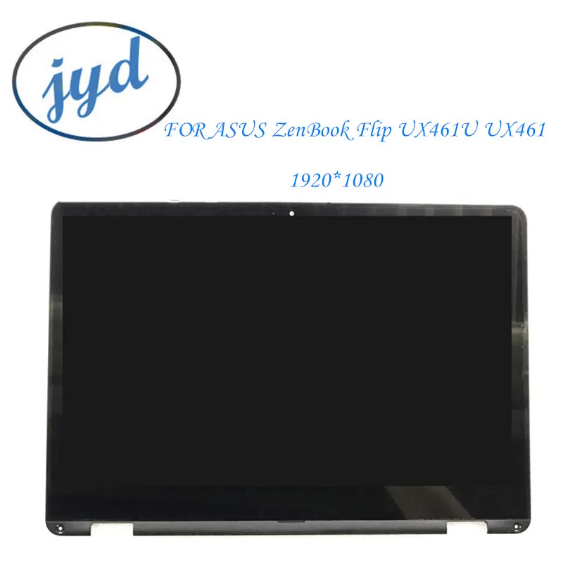 14 дюймов ноутбук FHD LCD сенсорный экран дигитайзер стекло в сборе для Asus Zenbook Flip UX461U