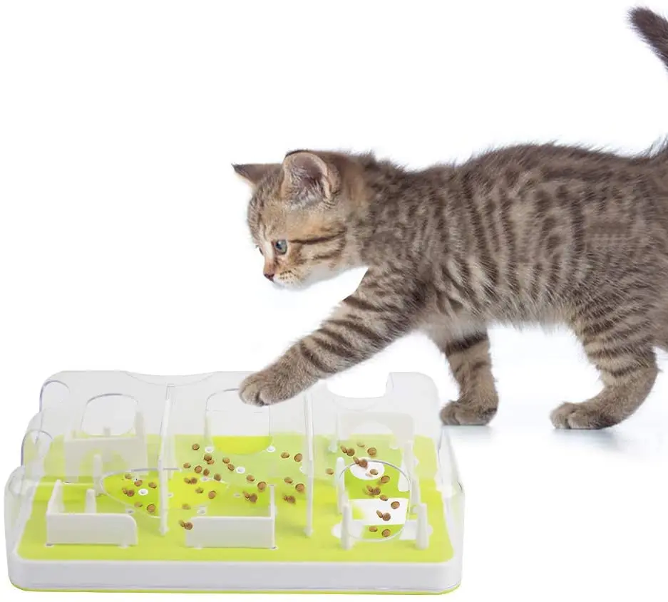 

All for Paws Interactive Puzzle Cat Feeder, Treat Maze Toy for Cats