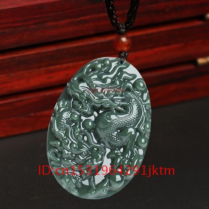 Мужские очаровательные модные ожерелья Hetian Dragon Jade ювелирные изделия из нефрита