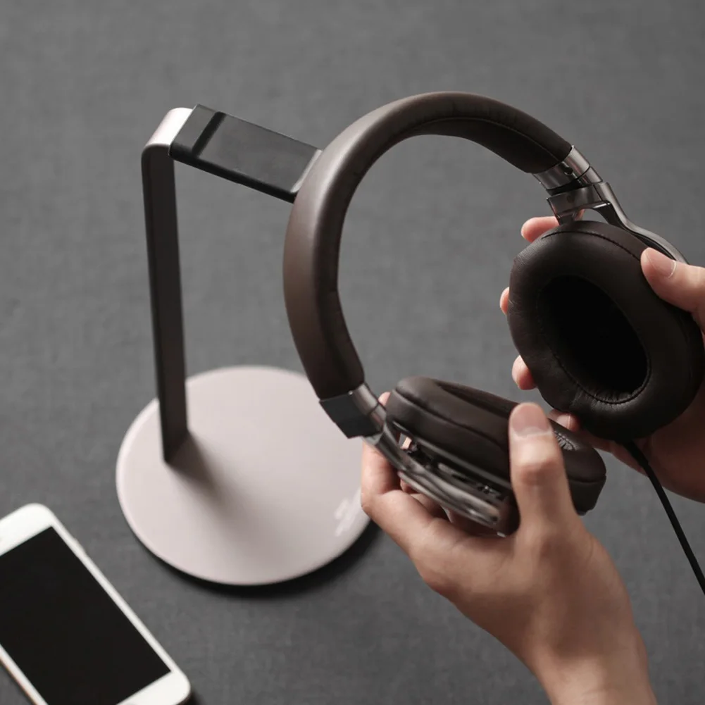 Headset Stand Holder Aluminium Alloy Desktop Headphone Display Rack Bracket aluminium alloy material keep table tidy | Электроника