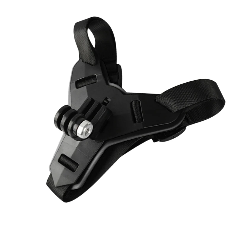 

Motorcycle Helmet Chin Fixing Bracket Mount Full Face Jaw Holder Strap Durable Compatible with Action Camera Accessories T21B