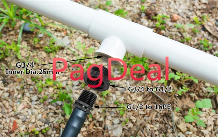 

20pcs Drip Irrigation Switch Valve 1/2 3/4 Inch Fittings for 20mm Irrigation Tube Hose Connectors Barbed For Agricultura Garden