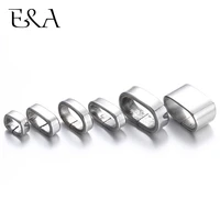 10pieces stainless steel spacer beads squre large hole slider charms leather bracelet jewelry making diy accessories findings
