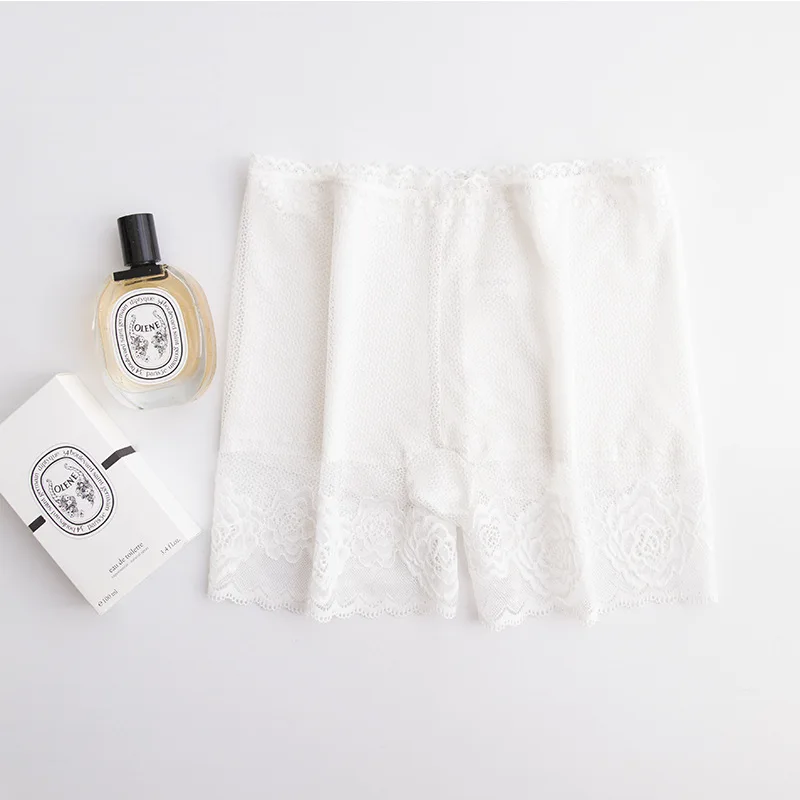 Flame of dream Silk Safety Pants Female Lace Safety Shorts Thin Mulberry Silk  Boxer Shorts 21-905