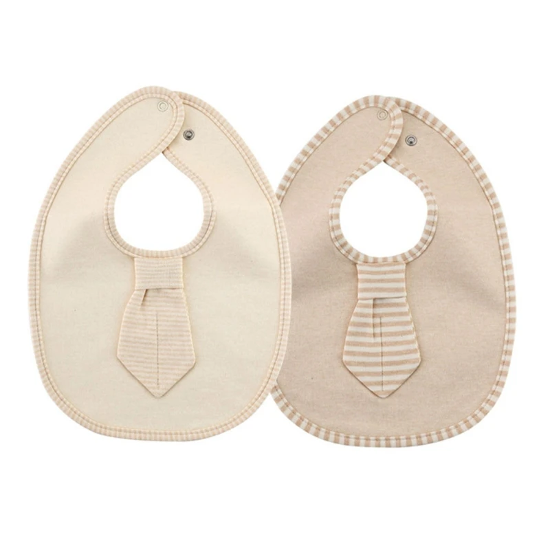 Babero de Color s&oacute;lido para beb&eacute;, ni&ntilde;o y ni&ntilde;a, pa&ntilde;o de alimentaci&oacute;n eructo de tres capas, impermeable, c&oacute;moda Toalla de Saliva de algod&oacute;n, 2 uds.-1