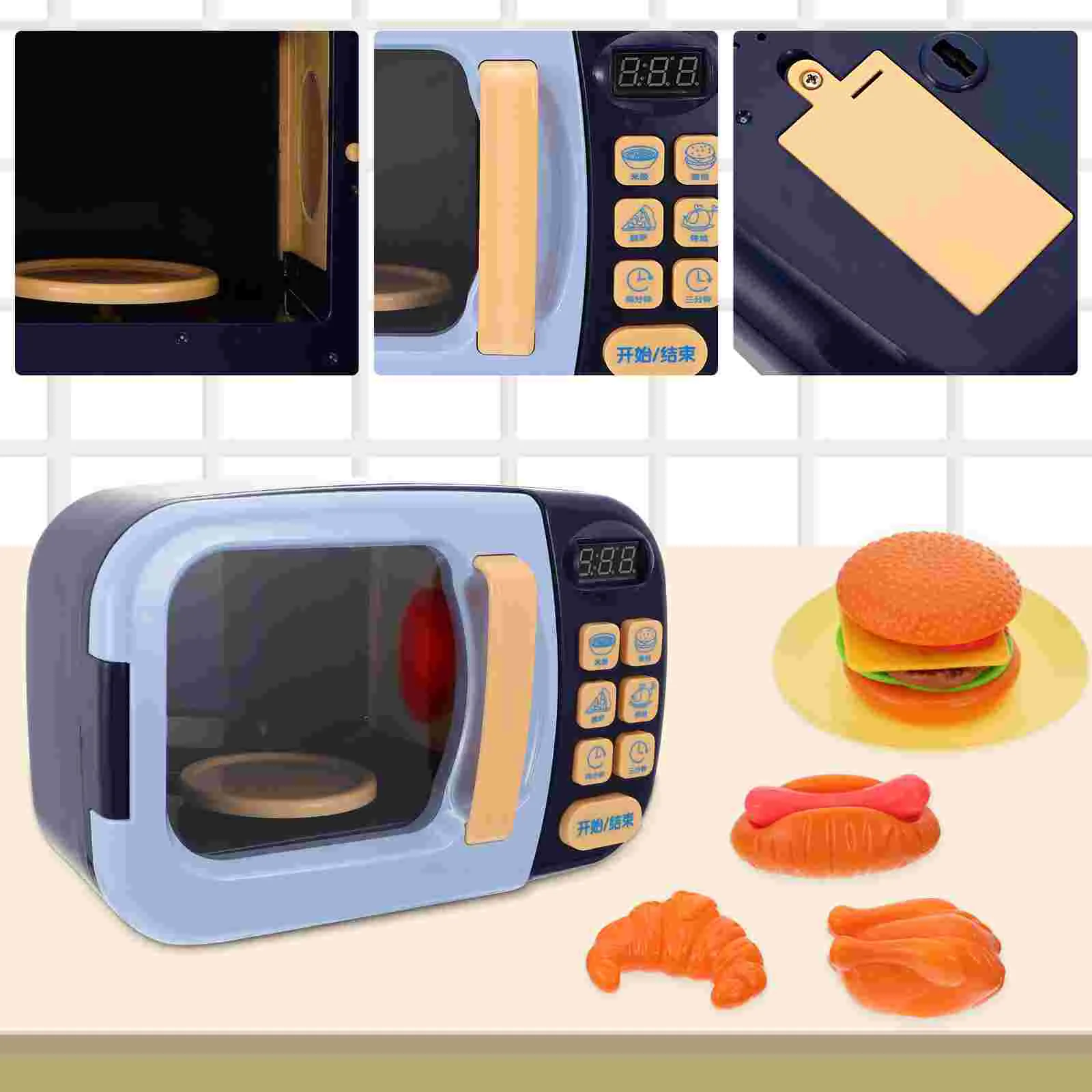

1 Set/13pcs Microwave Oven Role Play Kids Kitchen Utensils