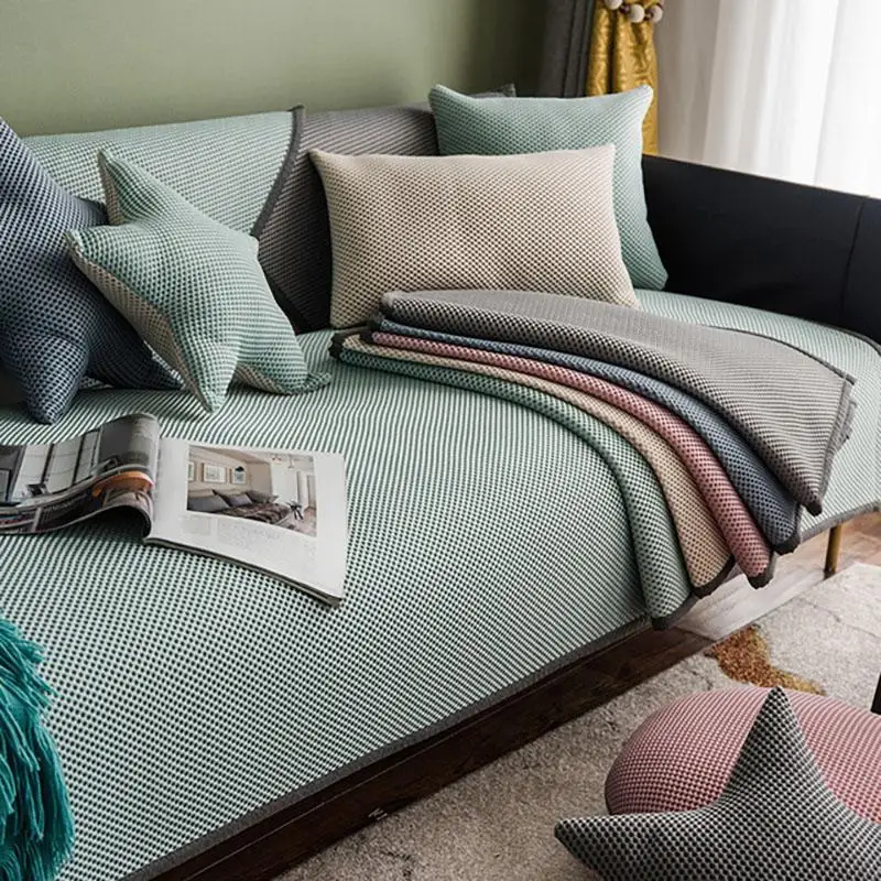 45 чехол для дивана гостиной серый цвет наволочка современный угловой диван