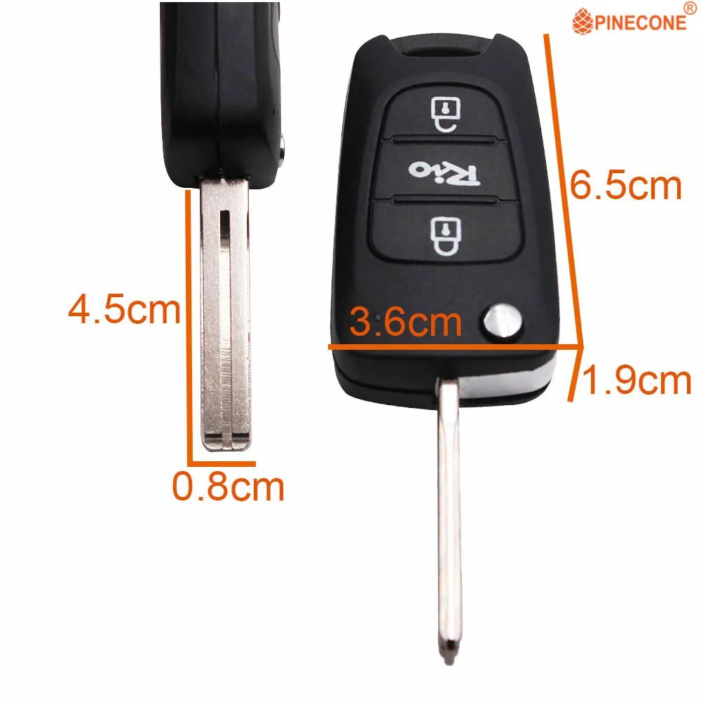 Складной автомобильный брелок PINECONE для Kia Rio 2 | Автомобили и мотоциклы