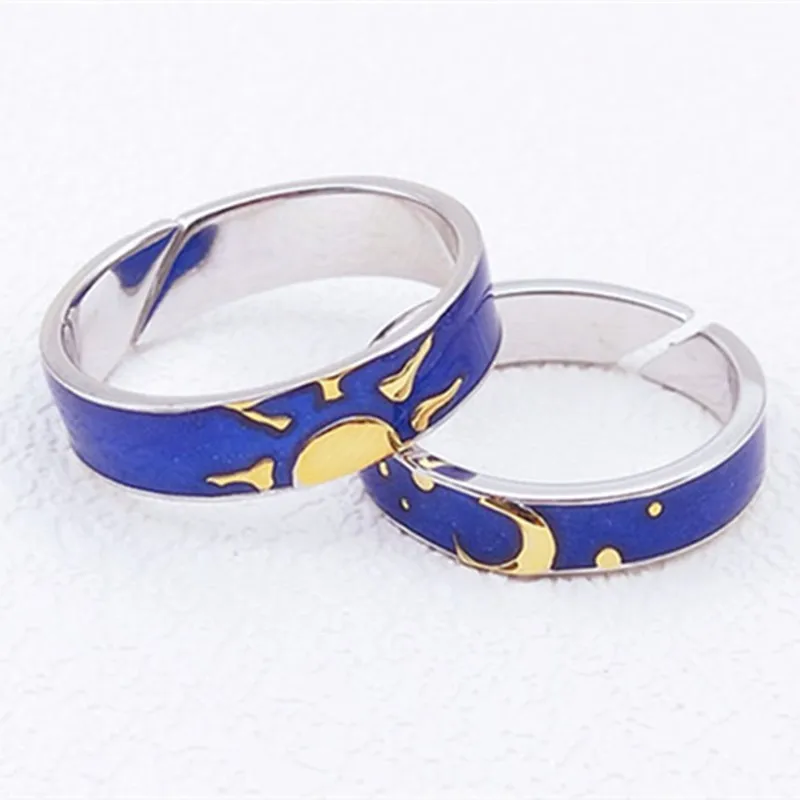 YIZIZAI серебряное покрытие Ван Гог звездное небесно голубое эпоксидное солнце и