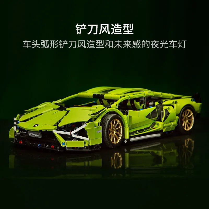 

Free Shopping 1254pcs Lamborghinis Super Sports Car Compatible LegoINGlys Buidling Blocks Bricks Educational Toys Christmas Gift