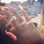 Женское кольцо из нержавеющей стали, золотистоесеребристое кольцо на палец в готическом стиле, подарок на день рождения, 1991, 1995, 1996