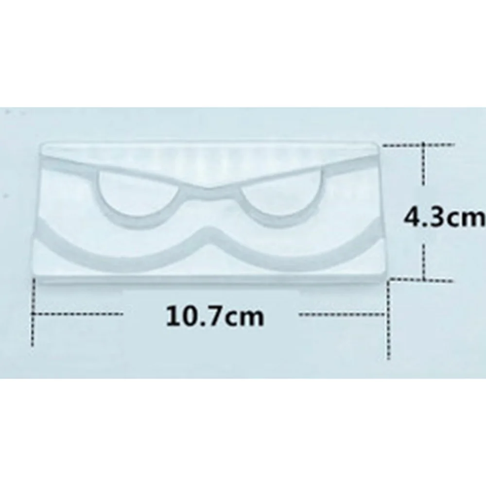 Прозрачный ресниц лотки Пластик норки держатель прозрачный металлический лоток