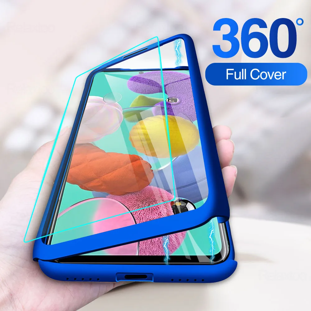 360 Full Cover Case For Samsung Galaxy A21s Cases For Samsung A11 A31 A41 a 21s A51 A71 All-inclusive Cover With Protective Case