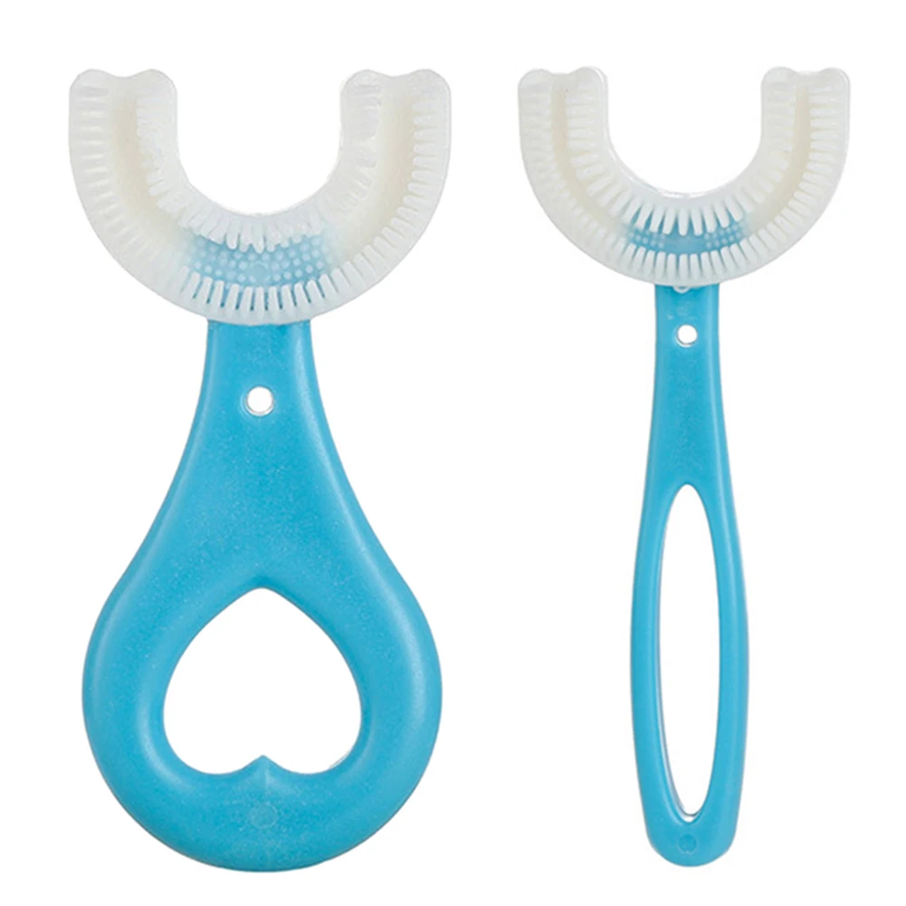 

Baby Toothbrush Children 360 Degree U-shaped Child Toothbrush Teethers Soft Silicone Baby Brush Kids Teeth Oral Care Cleaning