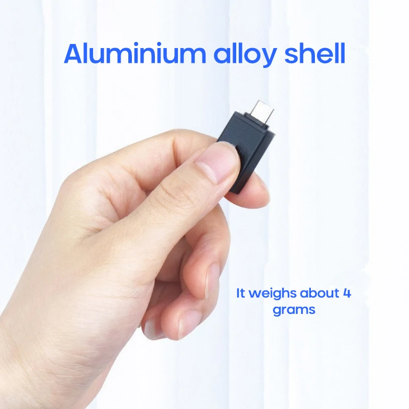 

Aluminum Alloy Micro B Port To USB3.0A Android OTG Adapter Flat V8 To USB