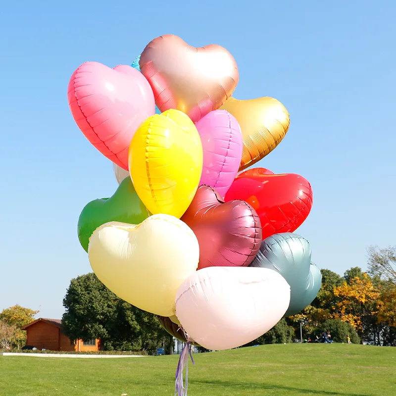 

50pcs 18inch Star Round Heart Macaron Foil Balloons Baby Shower Pink Blue Candy MaCaron Helium Globos Birthday Party Decoration