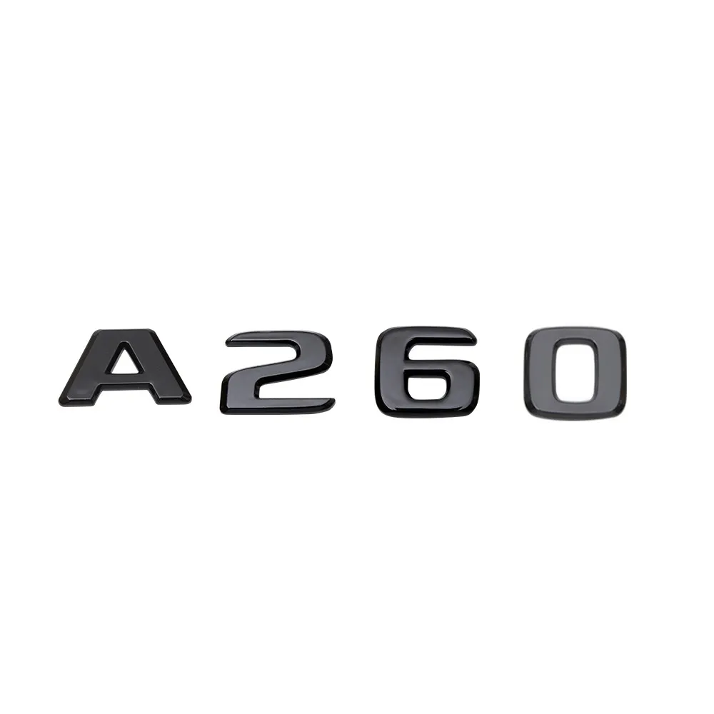 

ABS Plastic 3D Sticker For W176 W169 A-Class A200 A250 A260 Rear Tail Emblems Letters Badge Logo stickers