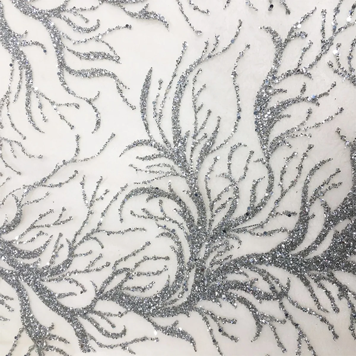 5 ярдов кристально белая блестящая кружевная ткань Африканское