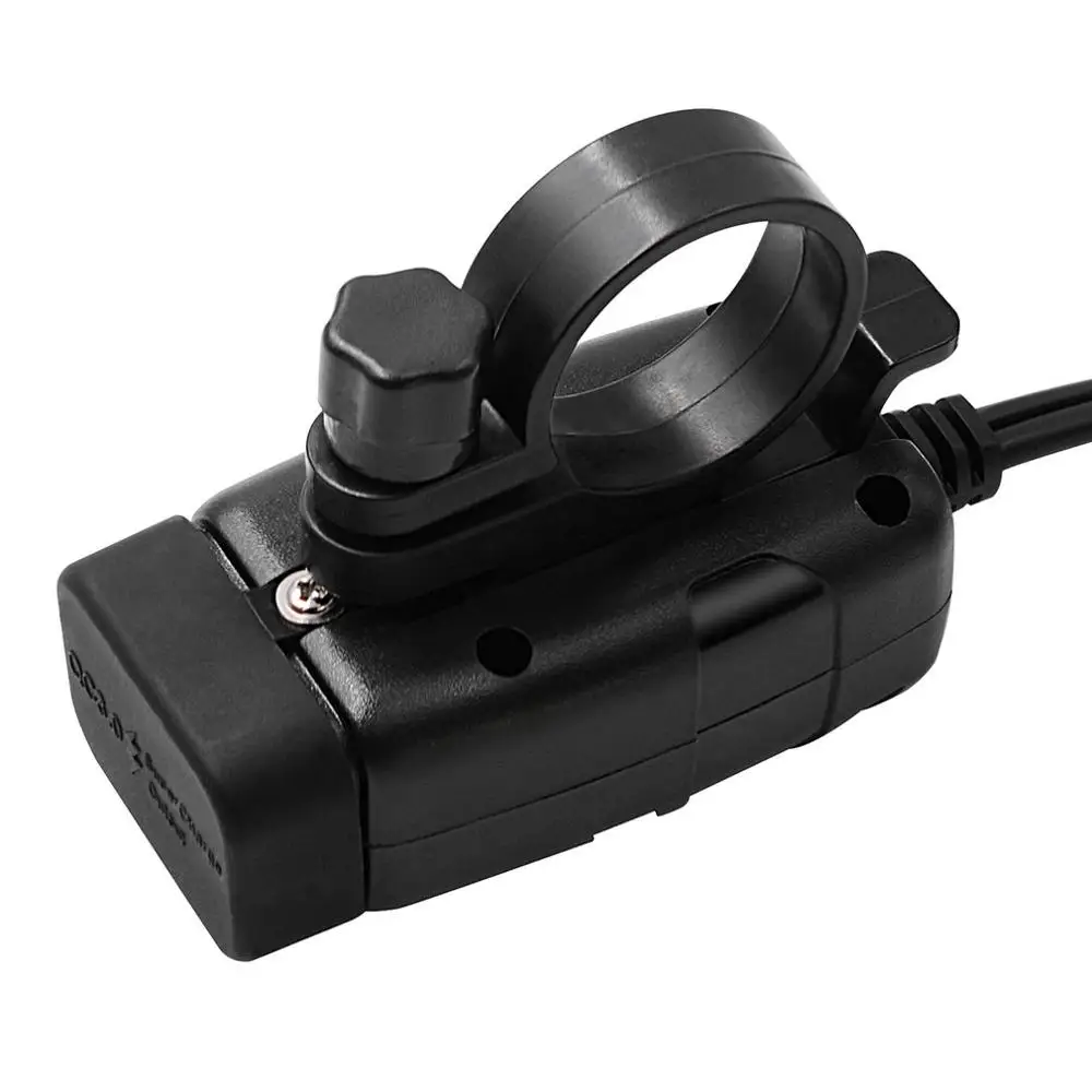 CS 854A1 квадратный двойной USB Супер быстрая зарядка + Вольтметр набор с подсветкой