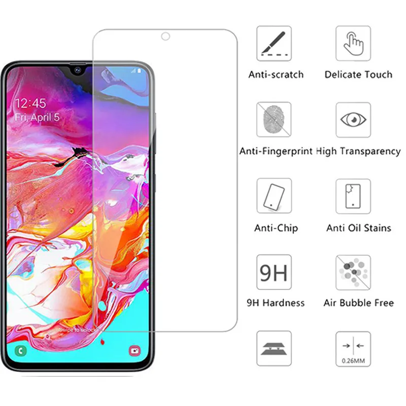 3 шт закаленное стекло для Samsung Galaxy A70 s Защитное экрана a70 70 A A70s безопасное 6 7'' |