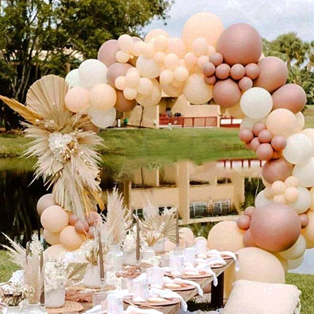 Розовый воздушный шар гирлянда воздушных шаров с бантом Свадебный декор детский