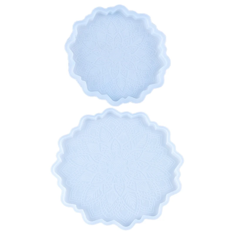 

DIY Crafts Cup Mat Pad Crystal Epoxy Resin Mold Sunflower Coaster Silicone Mould