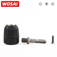 wosai electric hammer convert electric drill adapter 0 8 10mm drill chuck two pits and two slots sds