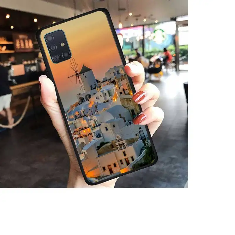 

Beautiful Oia Santorini Greece Phone Case for Samsung A02 A52 A20S A12 A20E A30S A32 A40 A50S A51 A70 A72 A80 Fundas