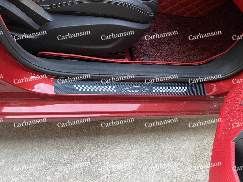 Для MG6 MG 6 2020 Авто дверные ручки наклейка для порога Накладка аксессуары ног