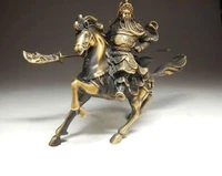 rare fine chinese bronze statue guan gong horse nr aaaaaaa free shipping