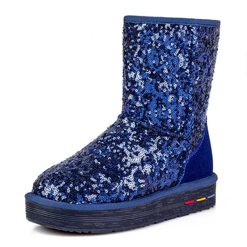 

Ослепительные женские зимние ботинки из ткани с блестками 2020, ботинки на толстой подошве в стиле пэчворк, модные блестящие теплые короткие ботинки на плоской подошве с круглым носком
