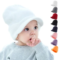 1 4 t boys girls windproof face protection warm hat beanie cap with visor knitted toddler infant winter hat for 1 4t