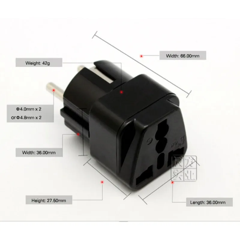 Универсальный дорожный адаптер для зарядного устройства с вилкой Стандарта